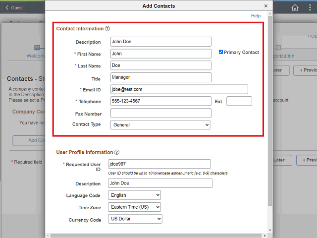 Screen image of this step
